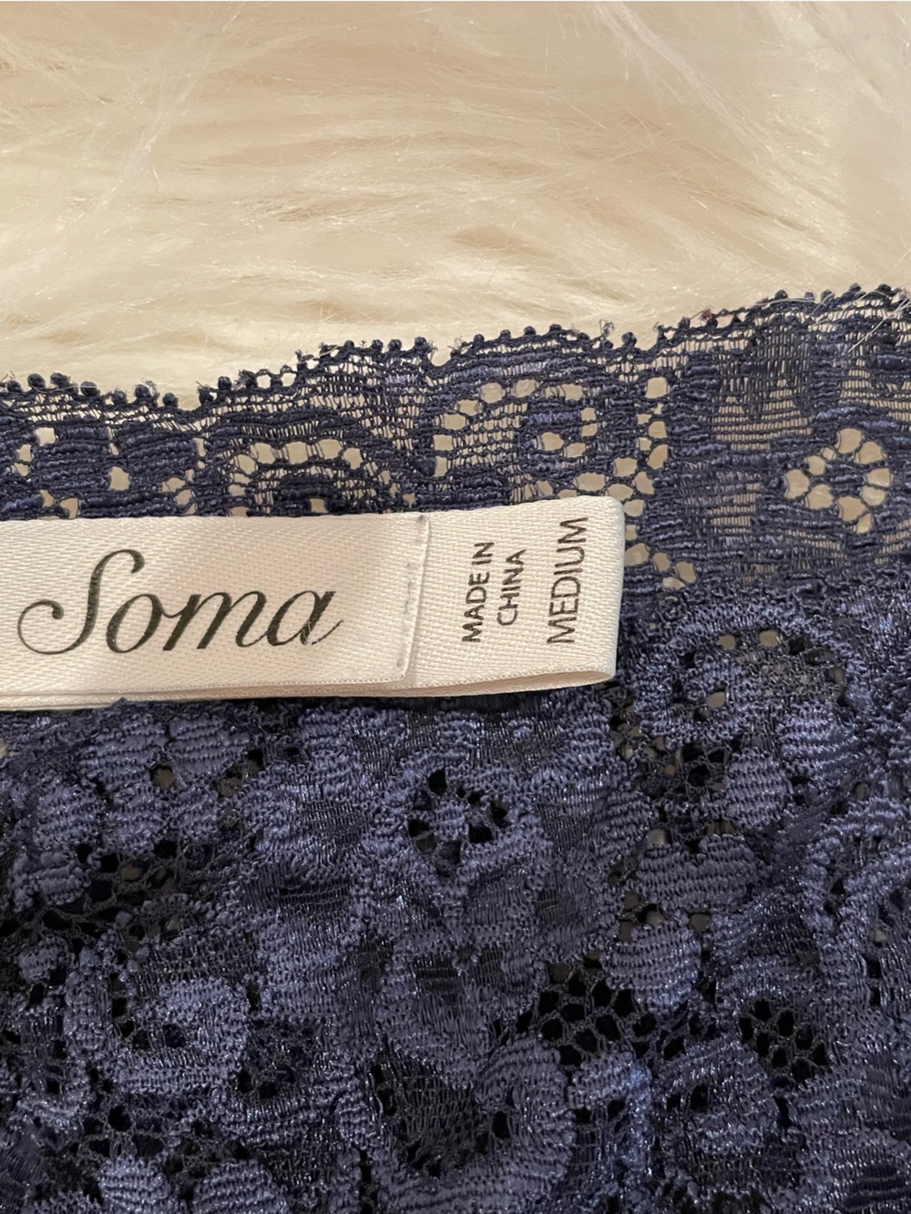Soma Navy Lace Bralette & Matching Panties - Picture 8 of 15